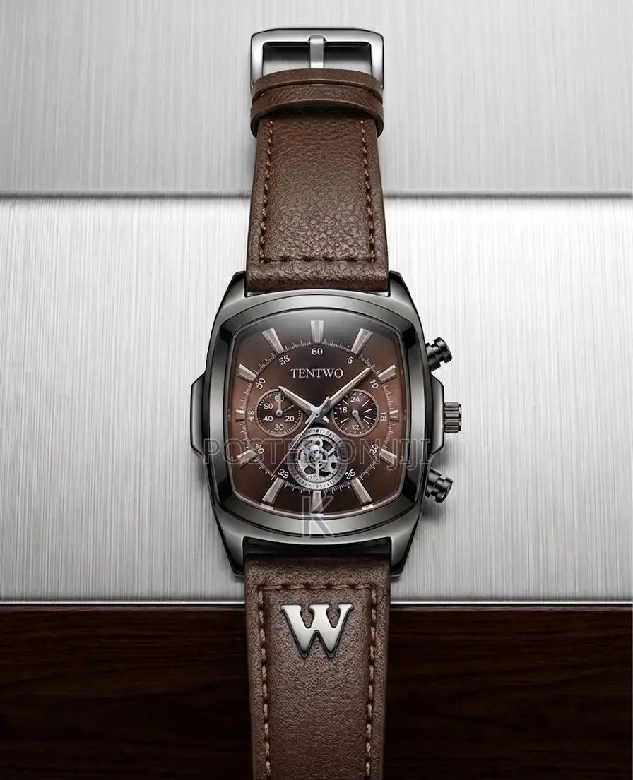 Tentwo Men's Watch Features a Square Stainless Steel Case