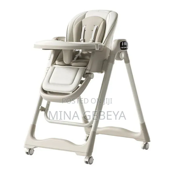 2-in-1 Electric Baby High Chair Swing With Remote Control