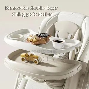 2-in-1 Electric Baby High Chair Swing With Remote Control