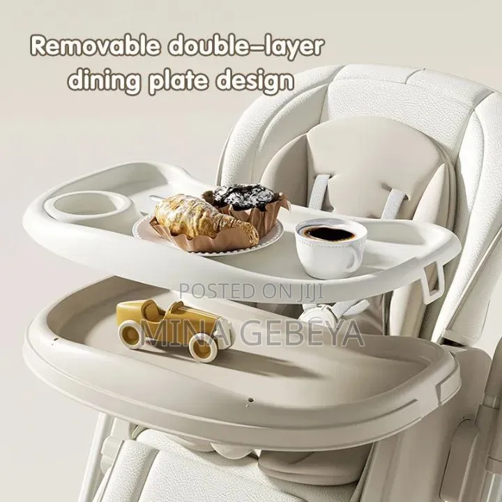 2-in-1 Electric Baby High Chair Swing With Remote Control
