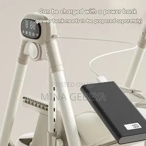 2-in-1 Electric Baby High Chair Swing With Remote Control
