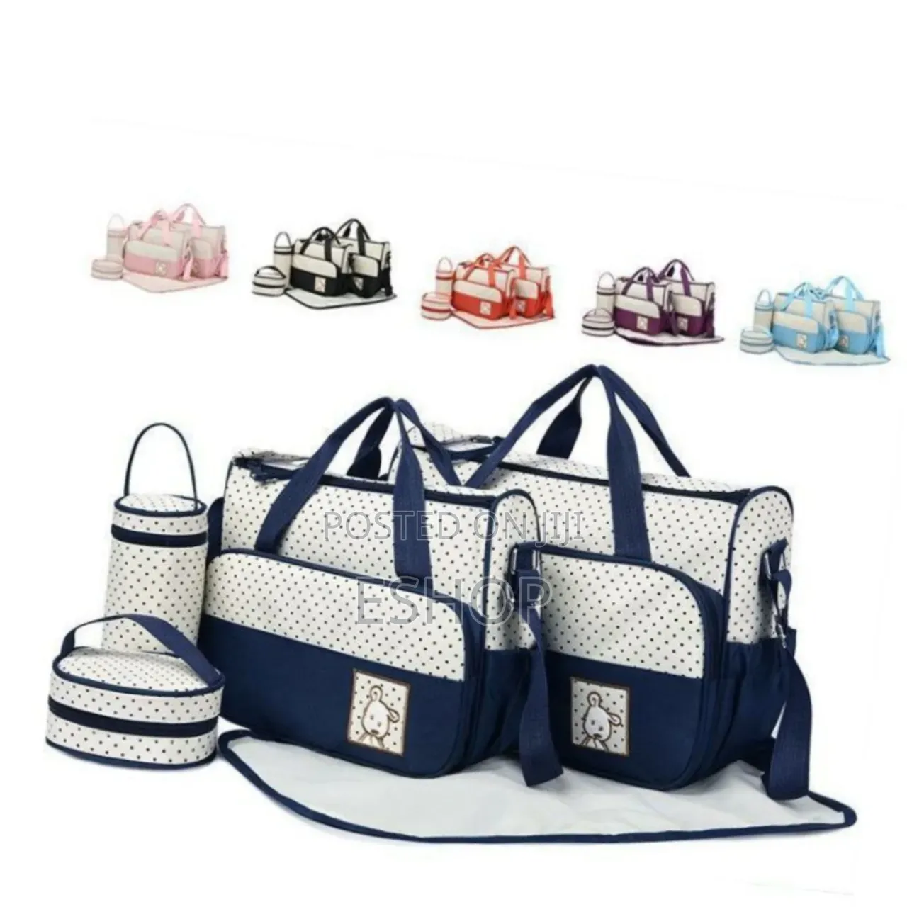 5-in-1 Premium Mamy Bag – Leather Look Handbag,