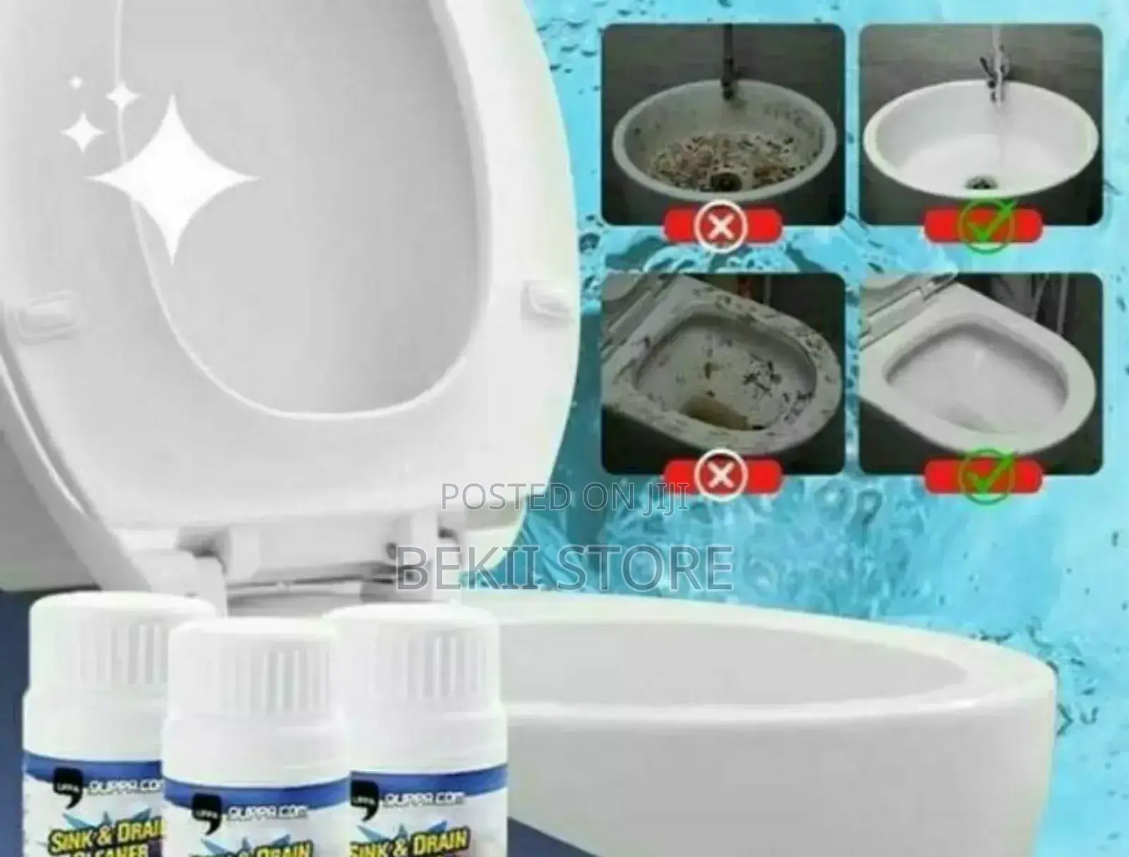 የፈሳሽ መተላለፊያ ቱቦ ማፅጃ Wild Tornado Sink Cleaner Power Full Pipe Unblocker