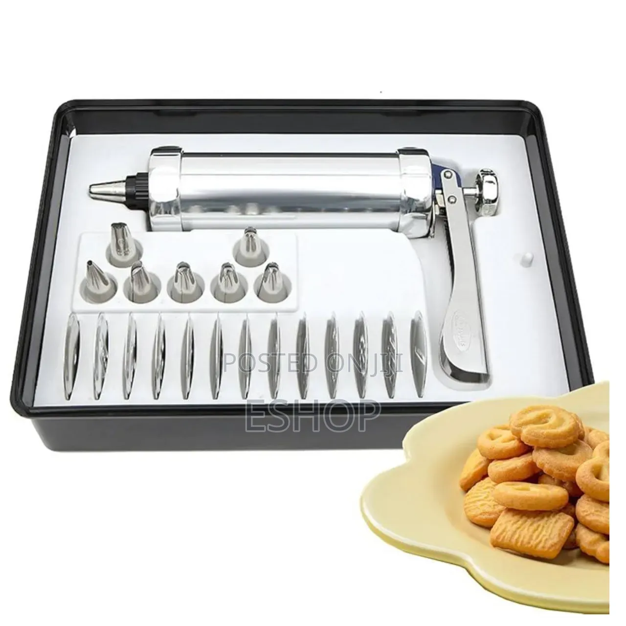 Smooth Trigger Cookie Press With Rust-Proof Stainless Barrel