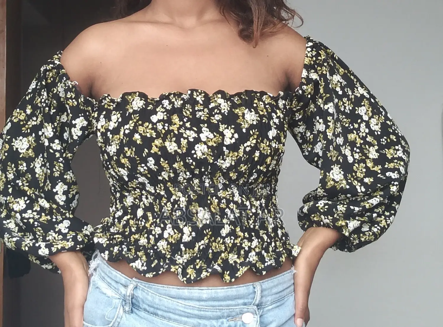 Top With Puffy Sleeve