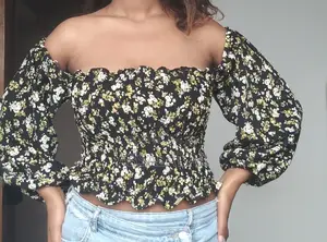 Top With Puffy Sleeve
