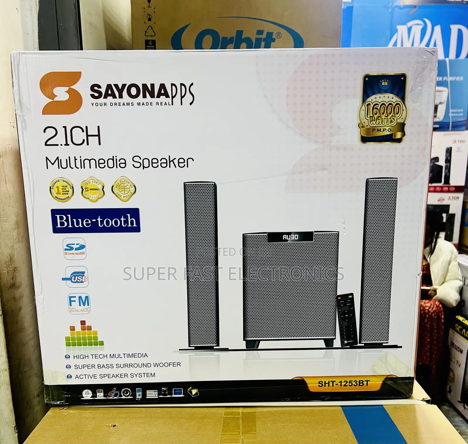 Sayona 2.1ch Multimedia Speaker System