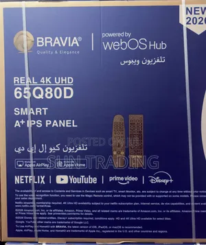 Bravia 65" Qled Smart Frameless Tv (Webos Hub – 2026 Model)