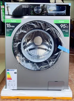 Syinix 8kg Front Load Washing Machine (V8wft – Inverter)