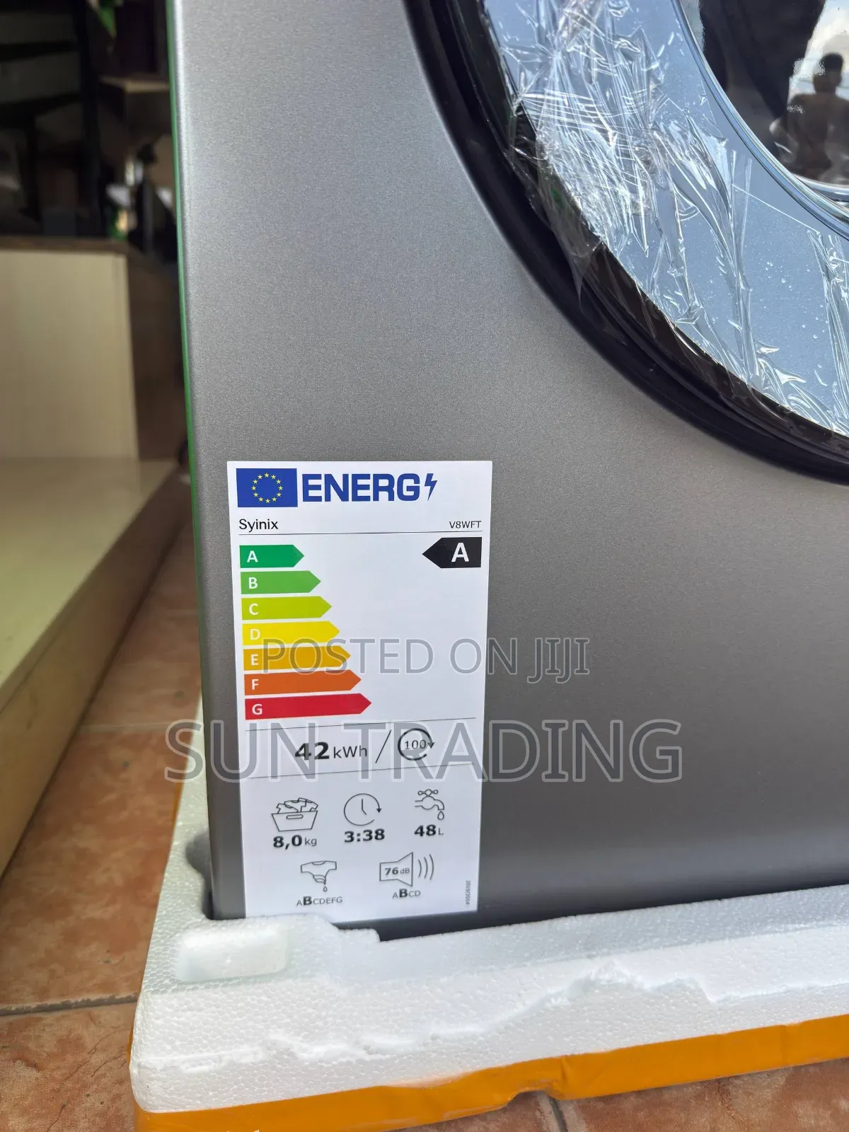 Syinix 8kg Front Load Washing Machine (V8wft – Inverter)