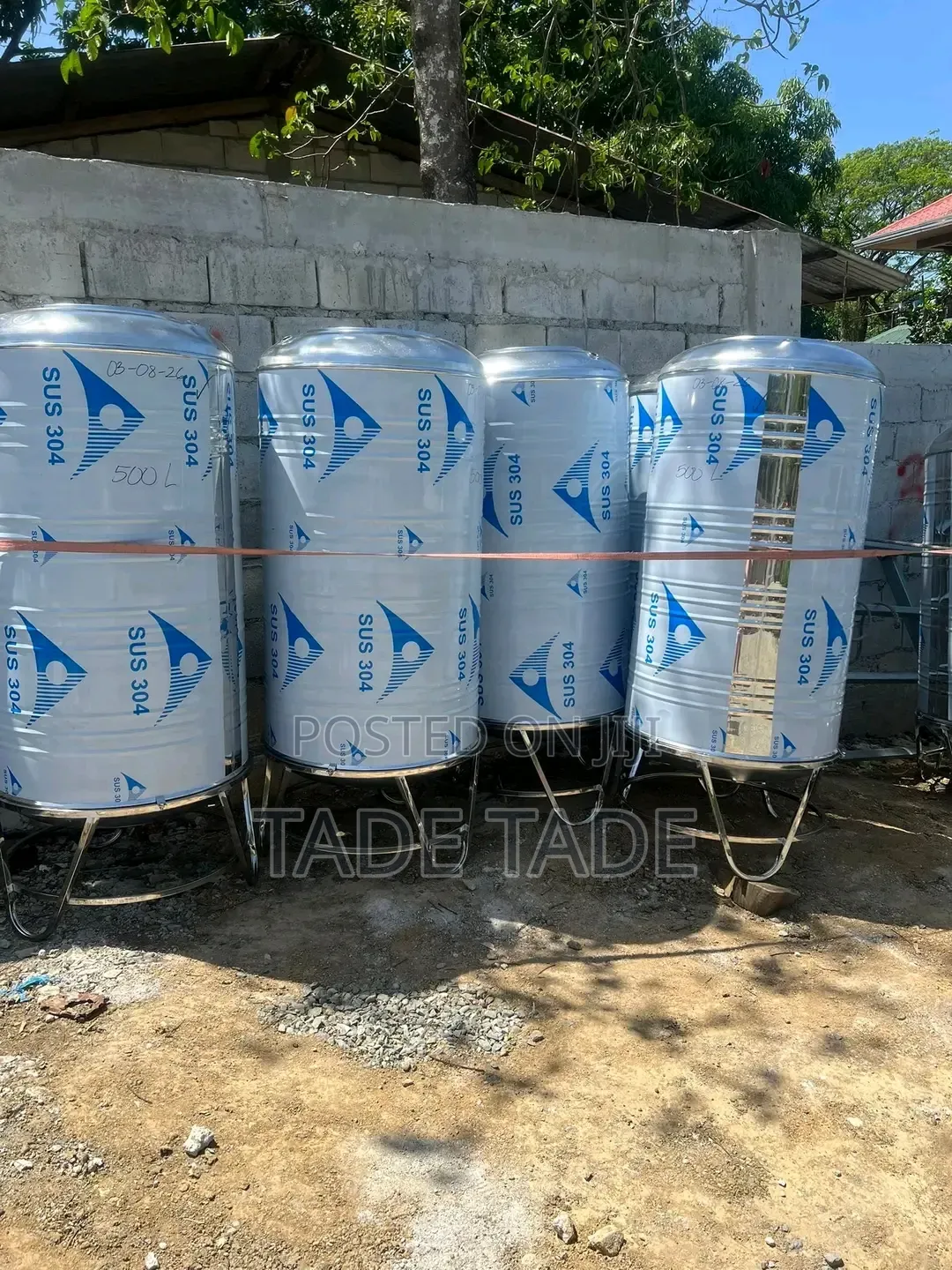 Circular Stianless Steel Water Tanker