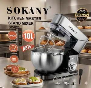Sokany Kitchen Master 10l Stand Mixer Professional 2000w Heavy-Duty
