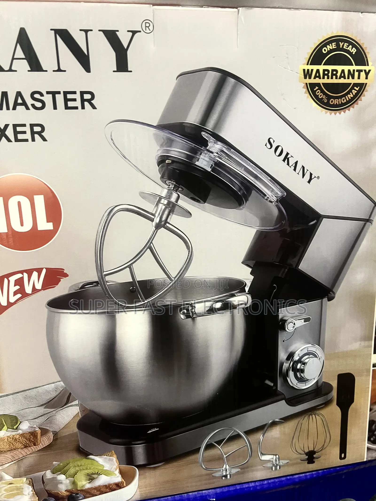 Sokany Kitchen Master 10l Stand Mixer Professional 2000w Heavy-Duty