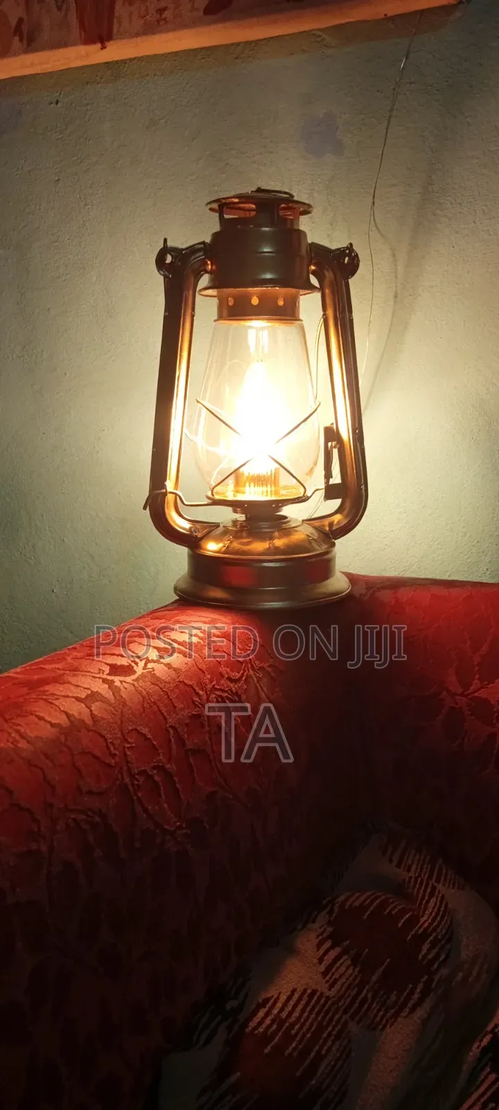 Unique Antique Custom Made Electrical Lantern