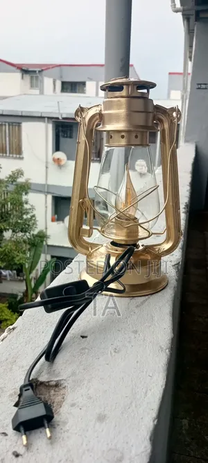 Unique Antique Custom Made Electrical Lantern