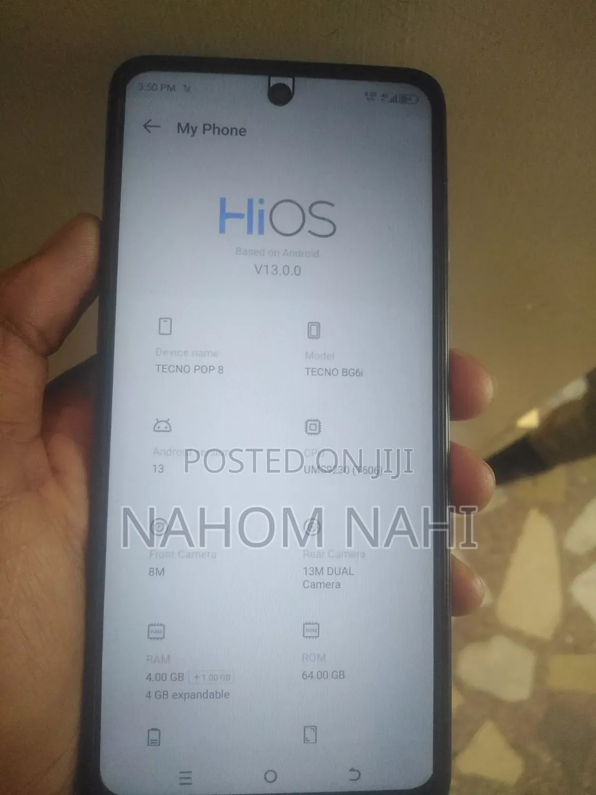 Tecno Pop 8 64 GB Black