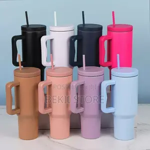 Travel Mug Insulated Stainless Steel Tumbler With Straw