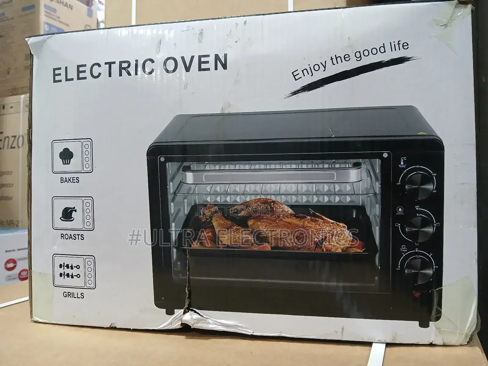 Electric Oven,Baking, Roasting, and Grilling.