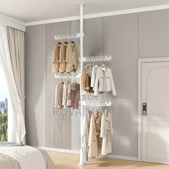 Telescopic Clothes Rack (ዘመናዊ የልብስ መስቀያ)