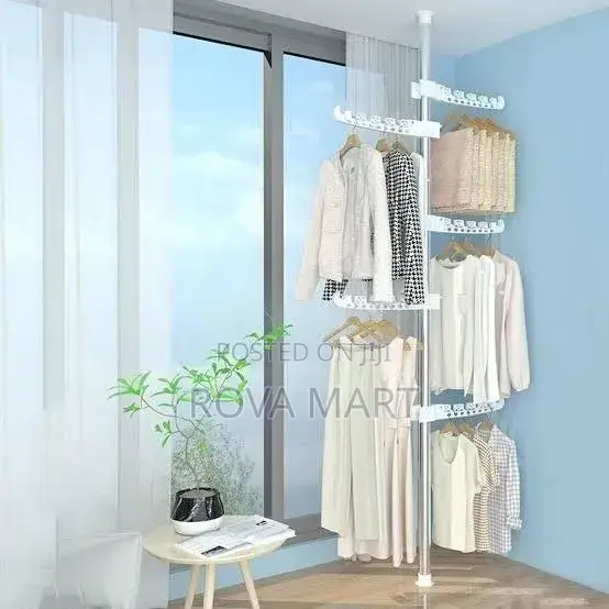 Telescopic Clothes Rack (ዘመናዊ የልብስ መስቀያ)
