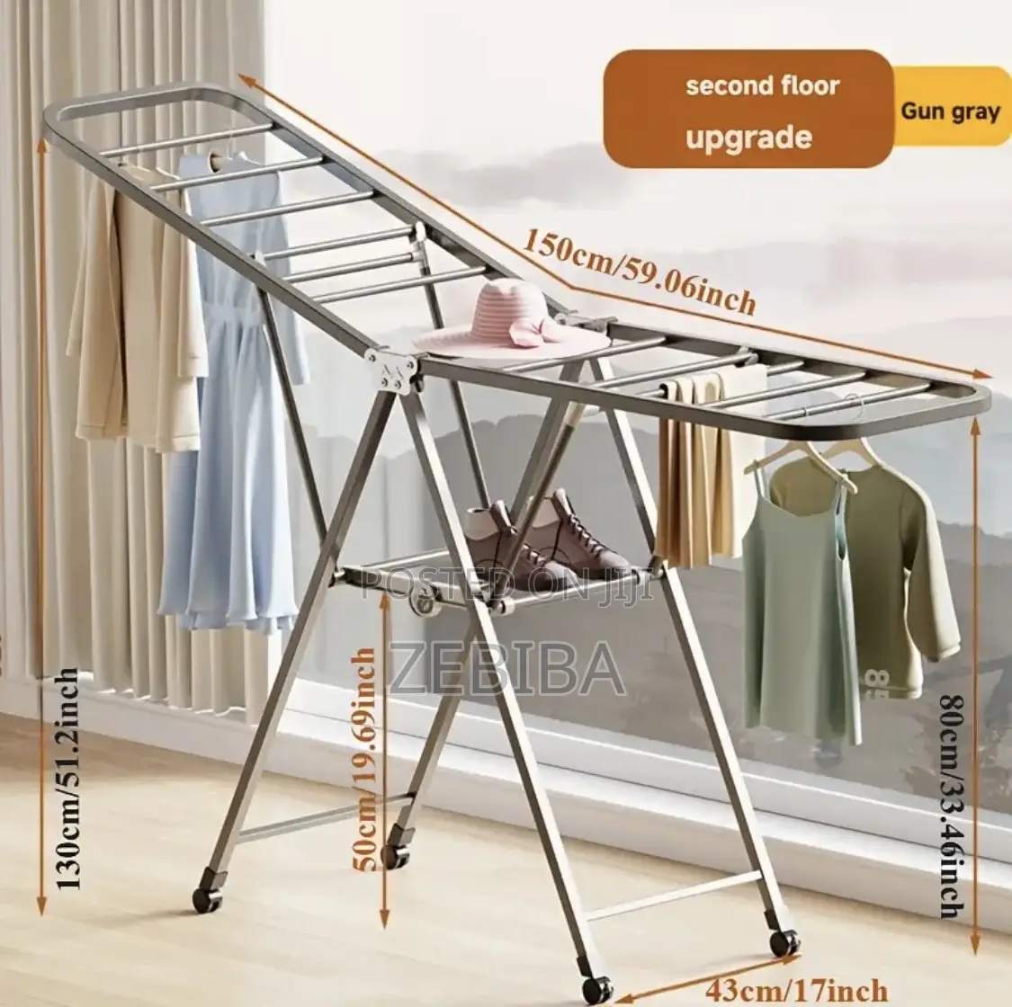 የelle Excellence Multifunction Rack ታጣፊ፣