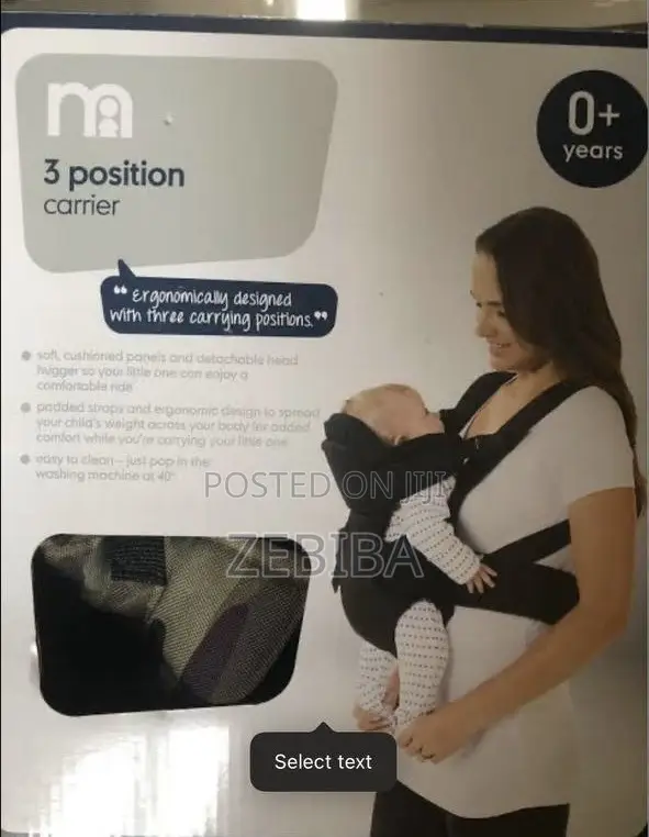 Migo Mothercare 3 Position Carrier.