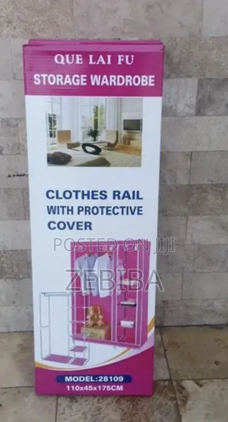 Clothes Rail With Protective Cover