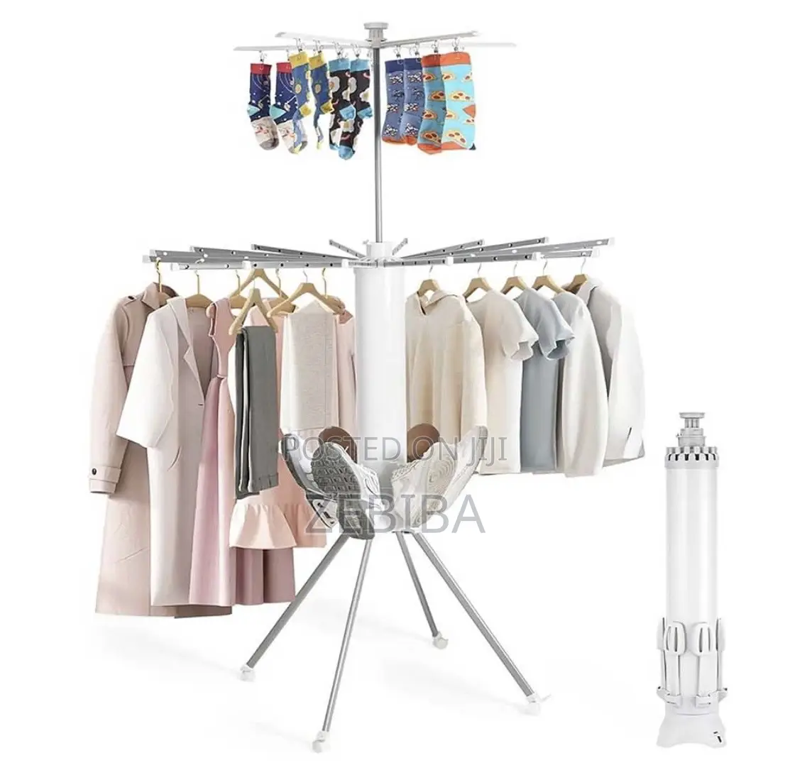 All-in-one 360° Rotating Drying Stand Portable Octopus Rack