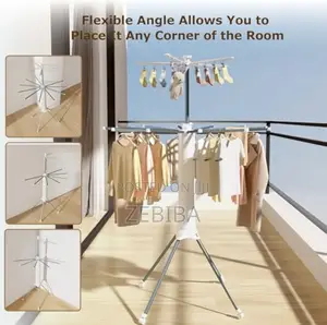 All-in-one 360° Rotating Drying Stand Portable Octopus Rack