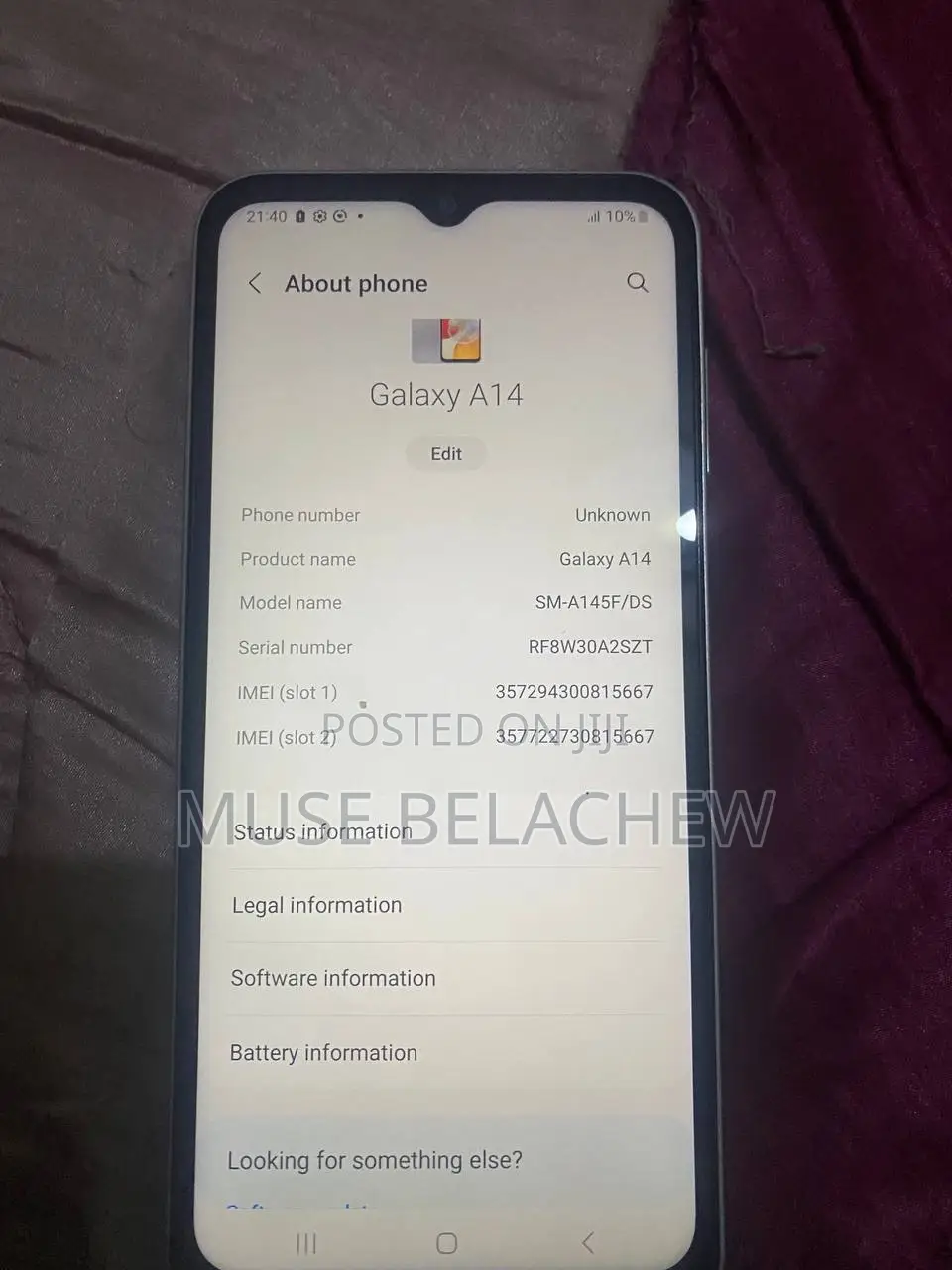 New Samsung Galaxy A14 5G 128 GB Blue