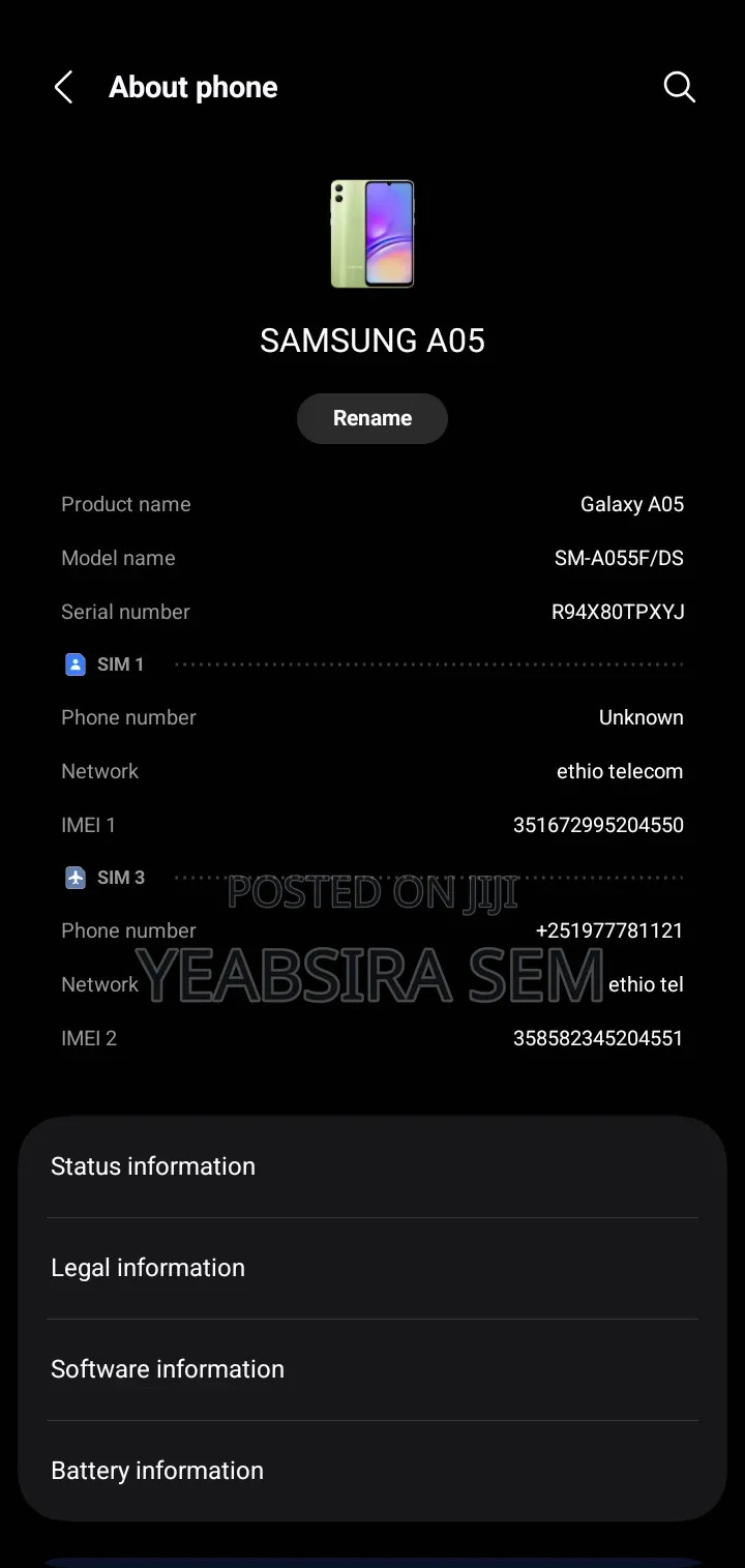 Samsung Galaxy A05 64 GB Green