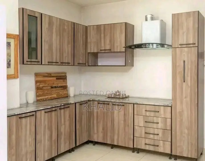Kitchen Cabinet Uv ->15,500 Birr በ ካሬ Laminate -> 12,000 በ ካሬ