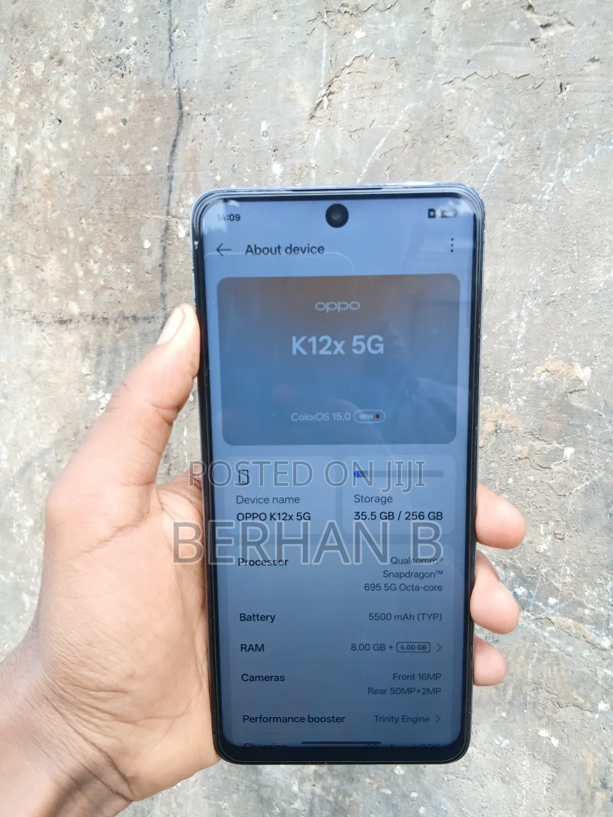 New Oppo K12x 256 GB Silver