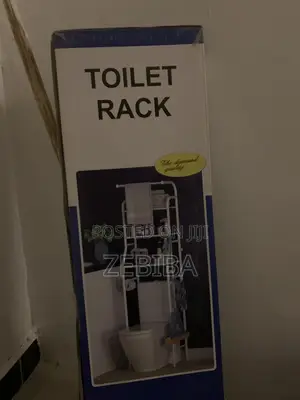 3-Tier Toilet Shelf Free Standing Bathroom Organizer, Metal Shelves