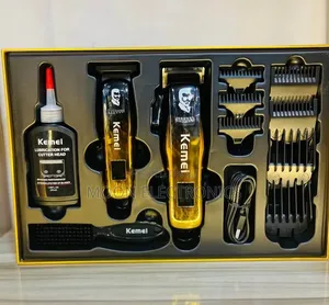 Kemei Km-8501 Hair Clippers for Men Usb Rechargeable 2pcs for One