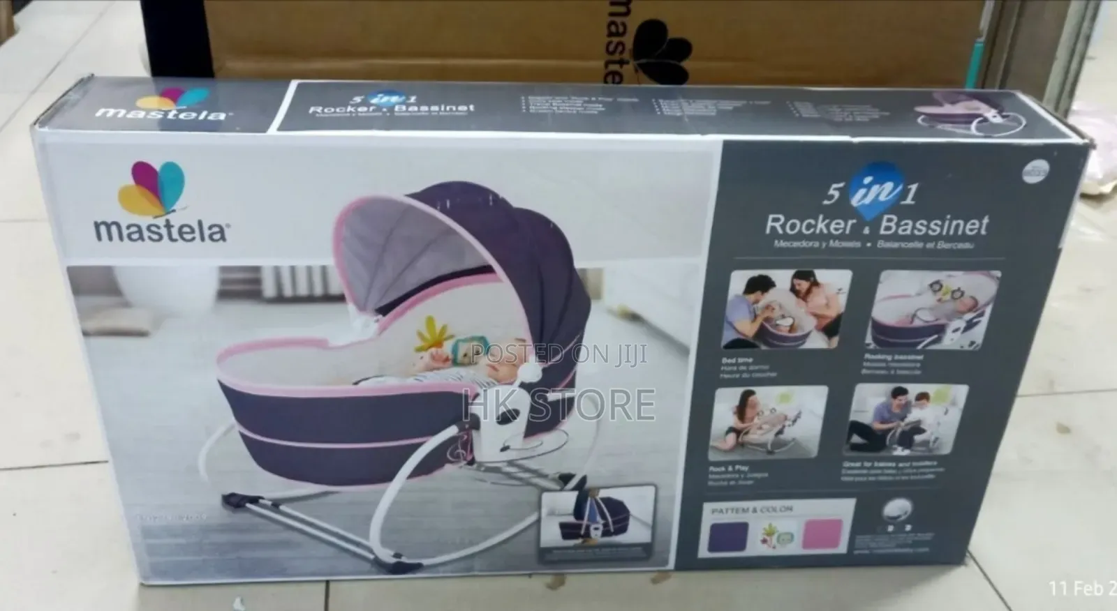Mastela 5-in-1 Rocker Bassinet
