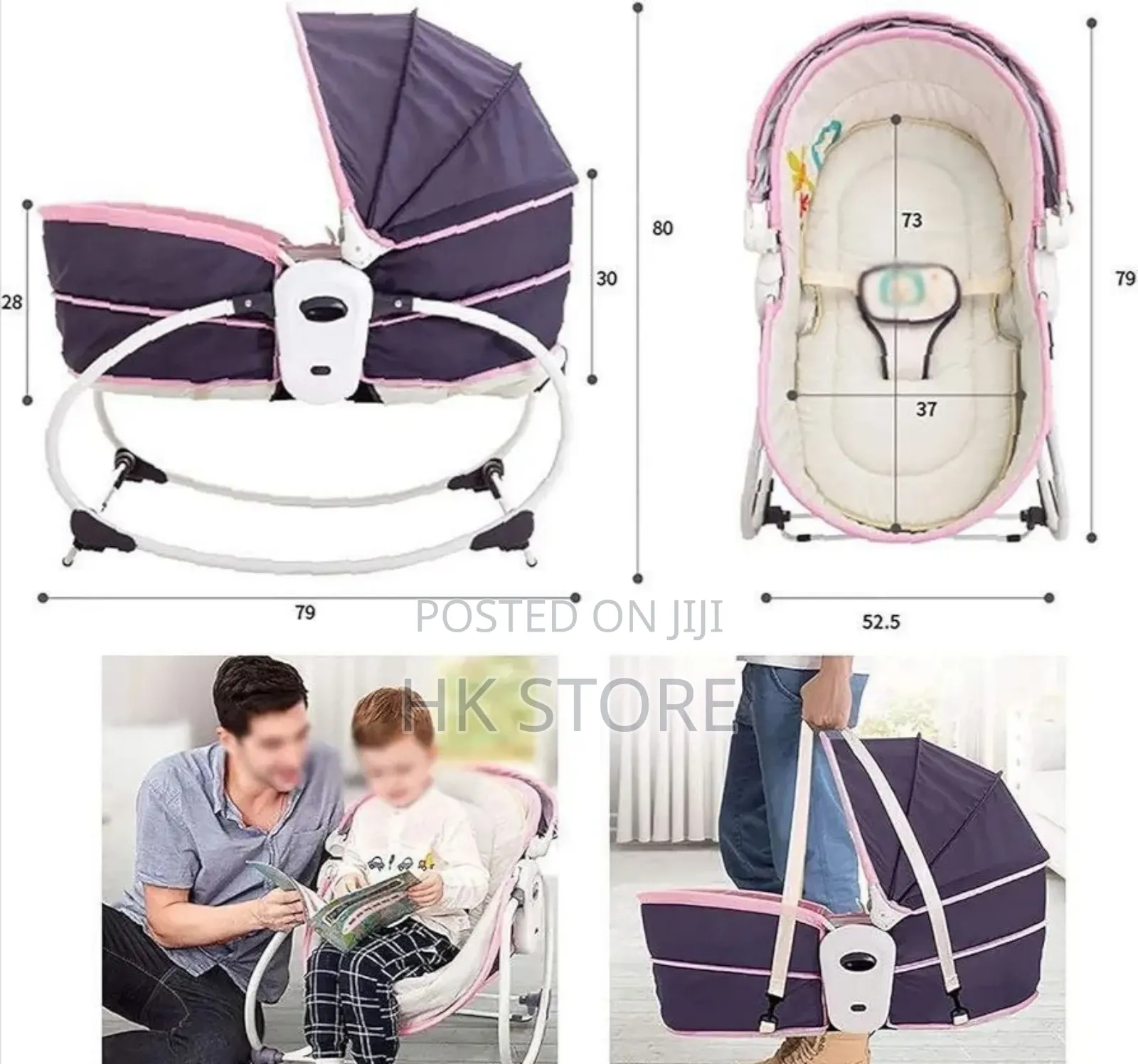 Mastela 5-in-1 Rocker Bassinet