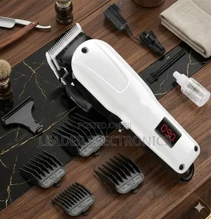 Kemei Rechargeable Beard Trimmer _ Professional Men's Grooming Kit