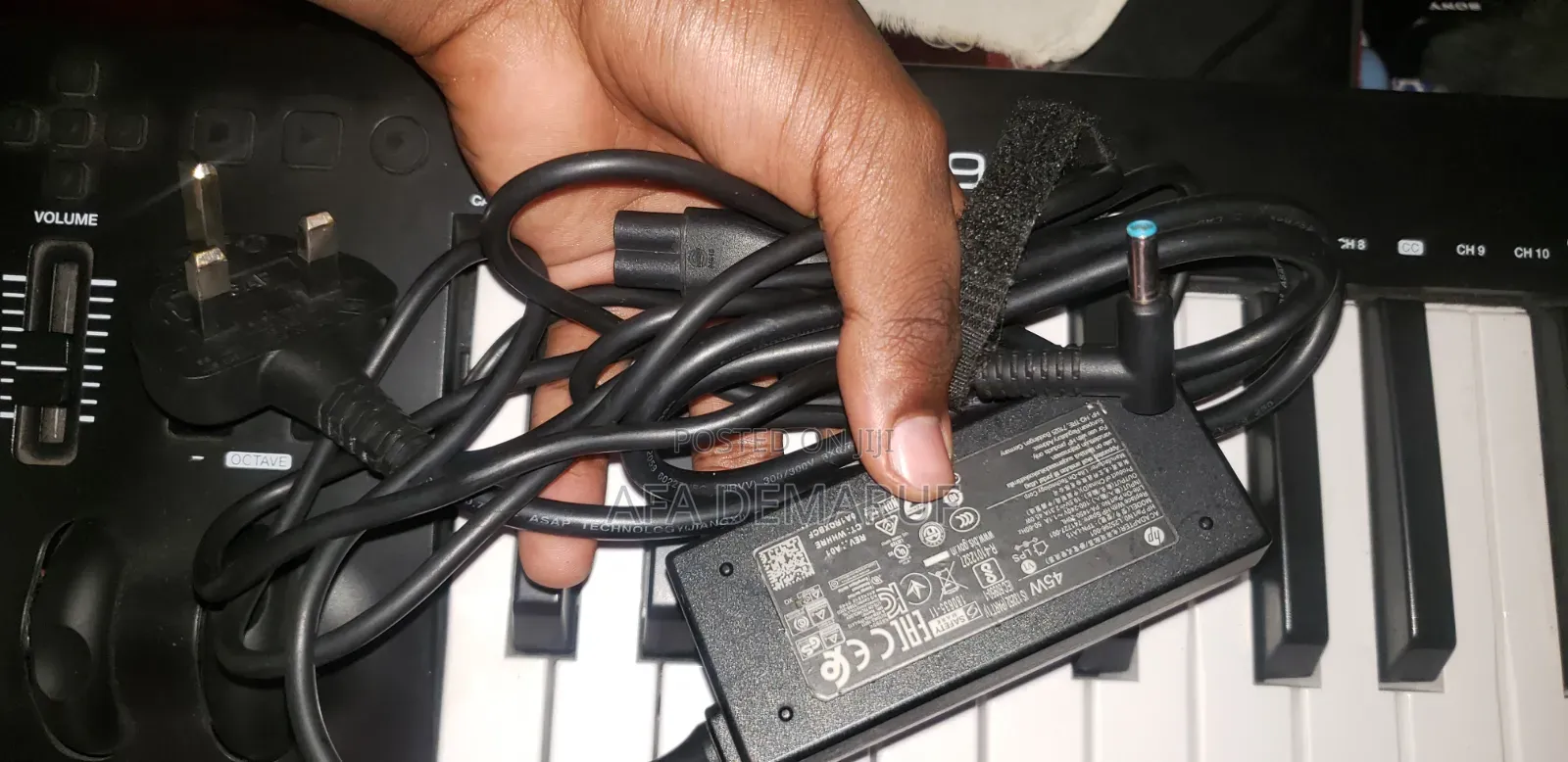 Blue Pin Computer Charger