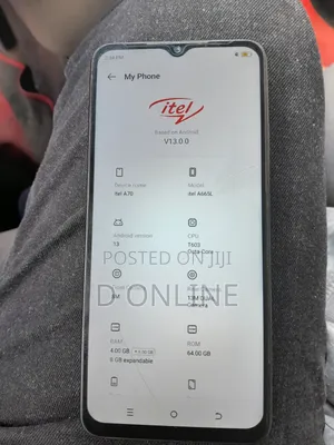 Itel A70 128 GB Black
