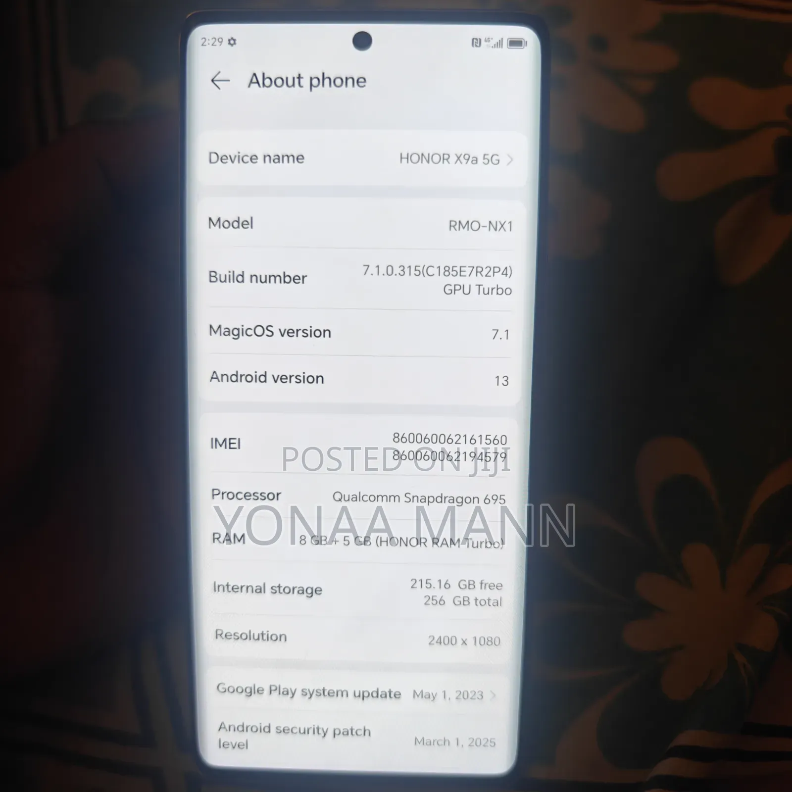 New Honor X9a 5G 256 GB