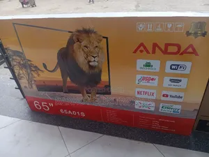 Anda Smart Tv 65 Inch Andraid Doubel Gelass 2025quality Tv Hif