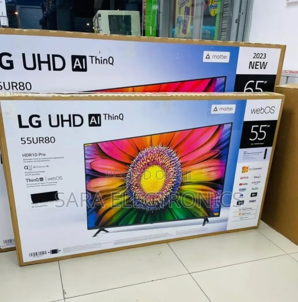 Lg 55" New 2025 Real Smart Tv 10_years Warranty ከ ነፃ ትራንስፖርት ጋር