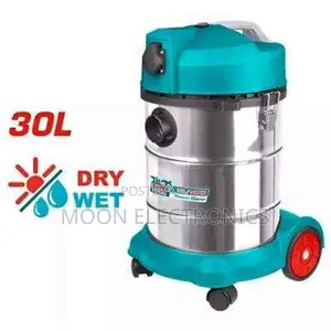 Total 30l Wet Dry Vacuum Cleaner - 1400w Heavy Duty - Model Tvc14301