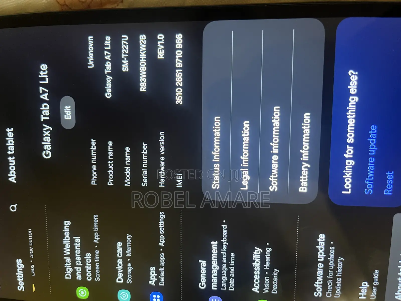 New Samsung Galaxy Tab A7 LTE 32 GB Black