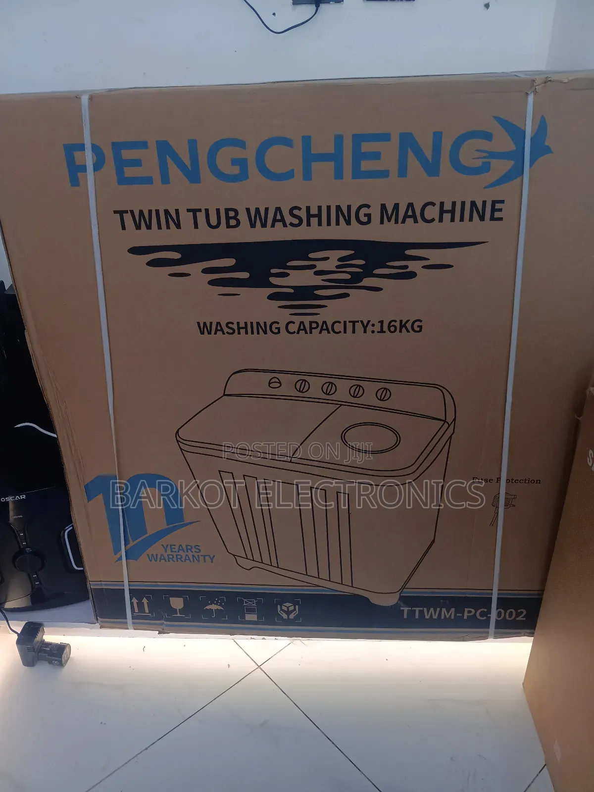 Pengcheng Twin Tub Washing Mashine Capacity ; 16kg Quality Loading
