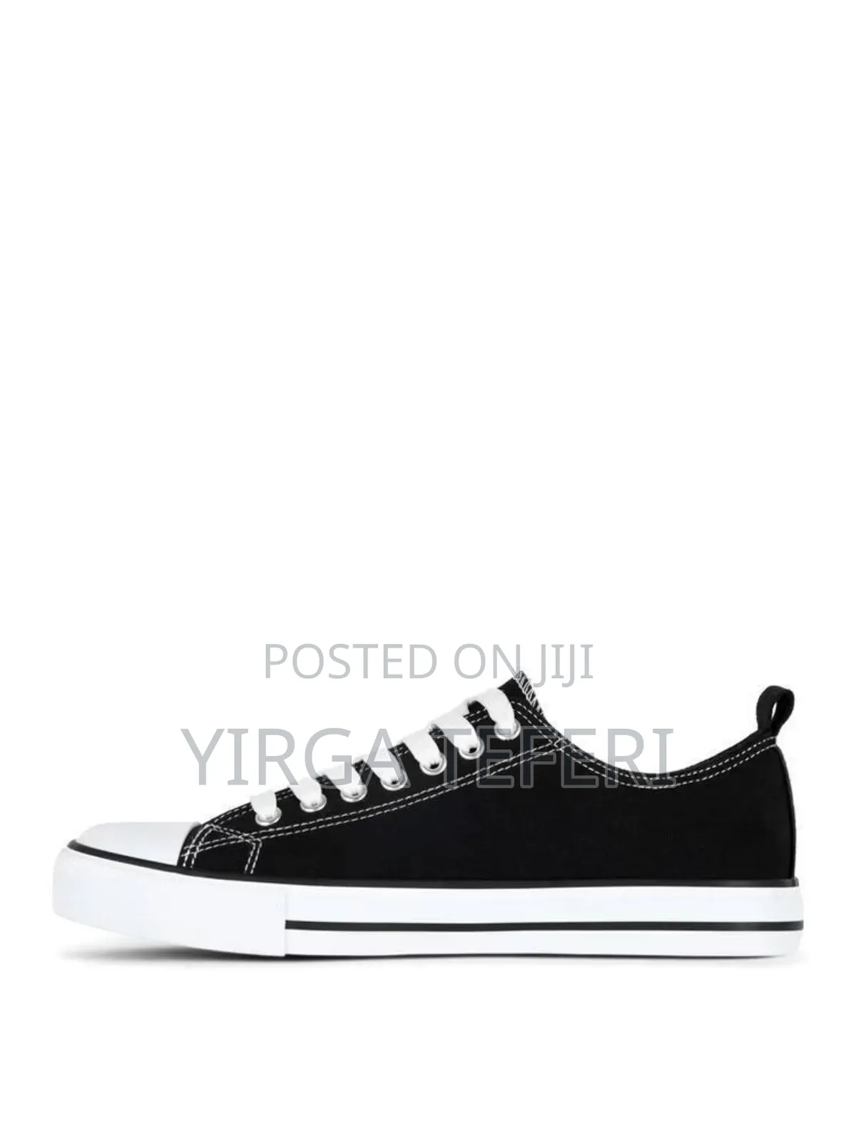 Primark White Lace Up Sneakers Price - 3900 Birr Color - Black