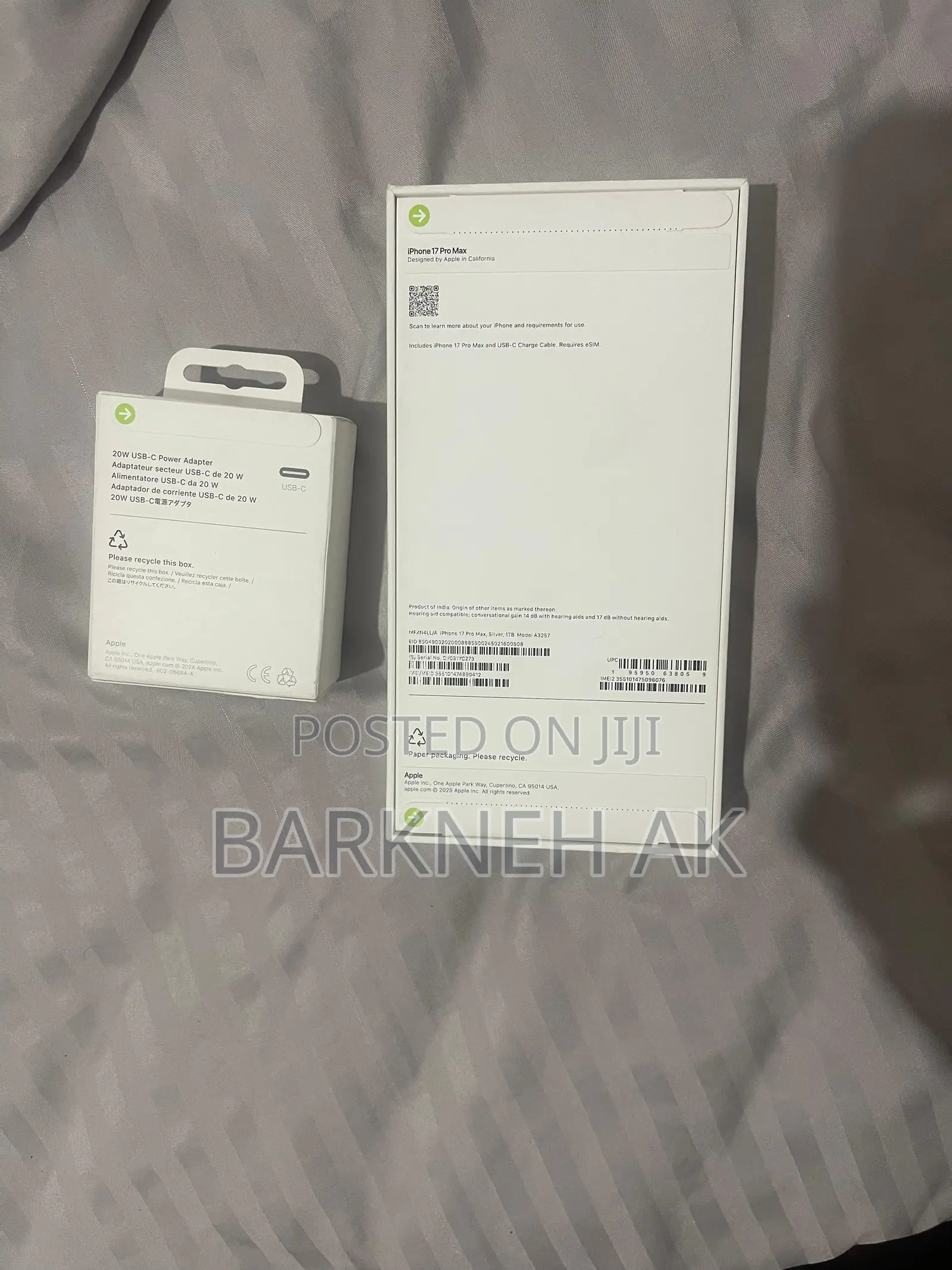New Apple iPhone 17 Pro Max 1 TB Silver