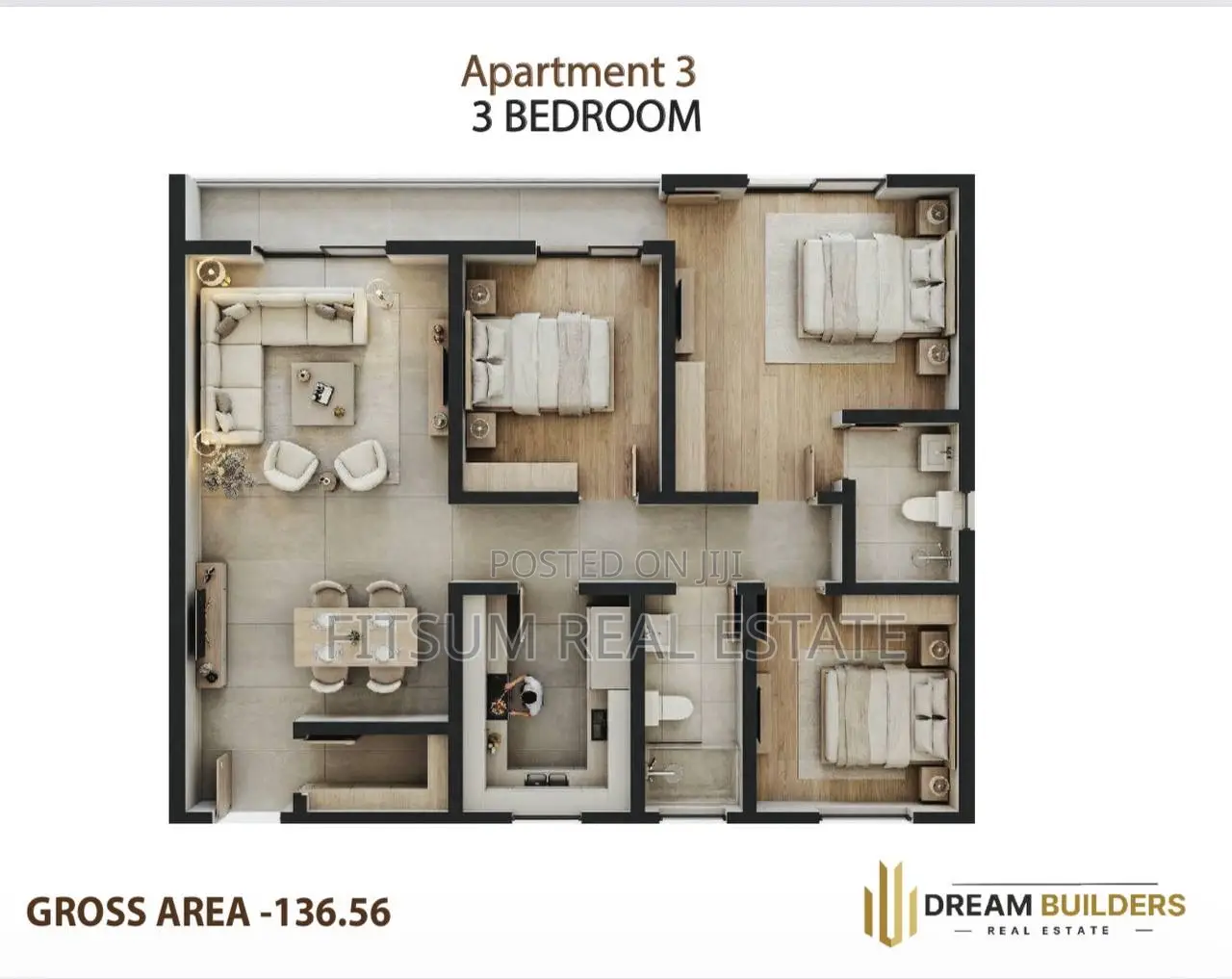 1bdrm Apartment in Dema Hope Real, Arada for sale