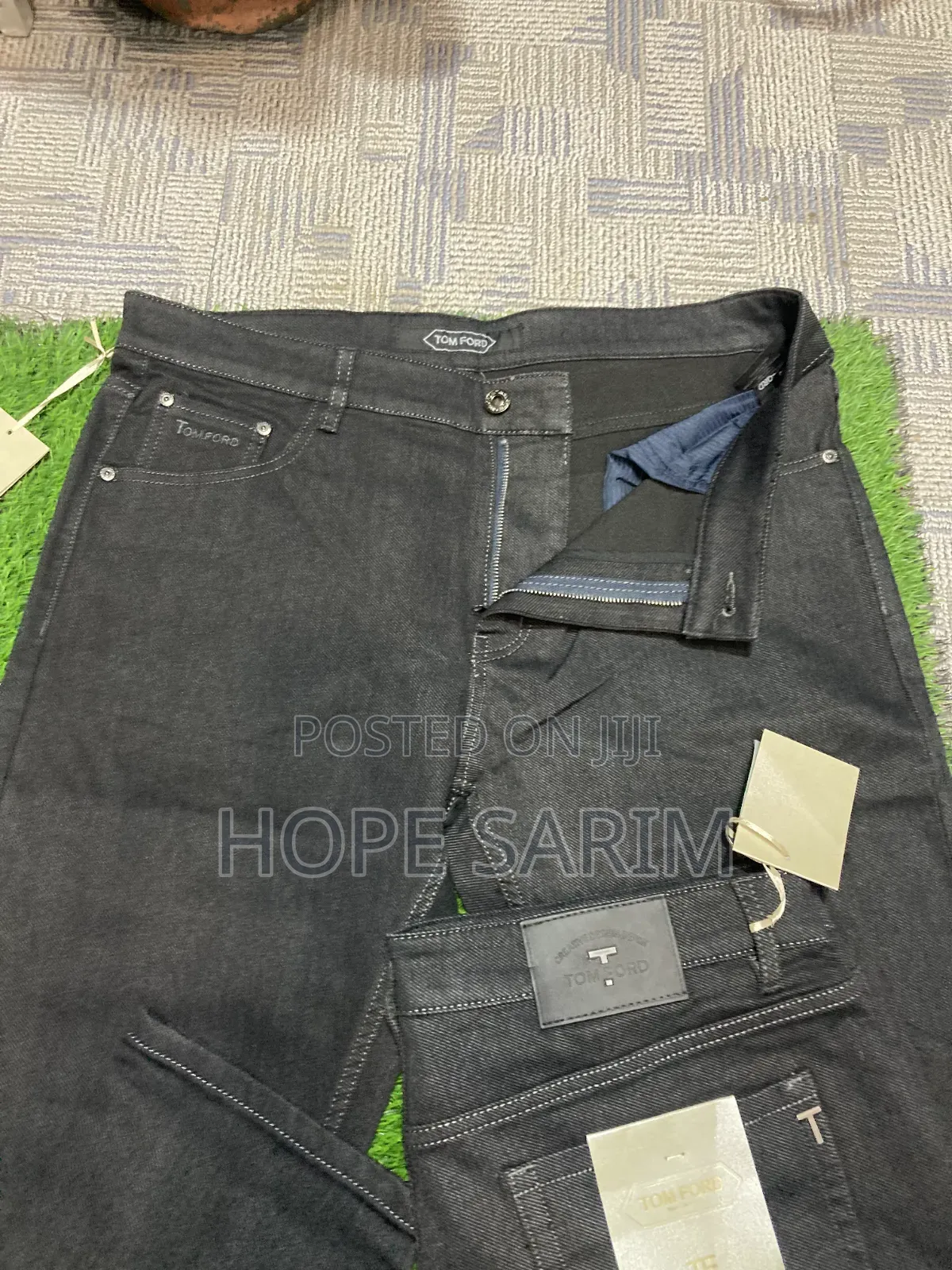 Premium Tom Ford Men's Luxury Black Jeans
